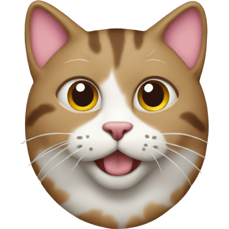 Cat with cookie color  emoji