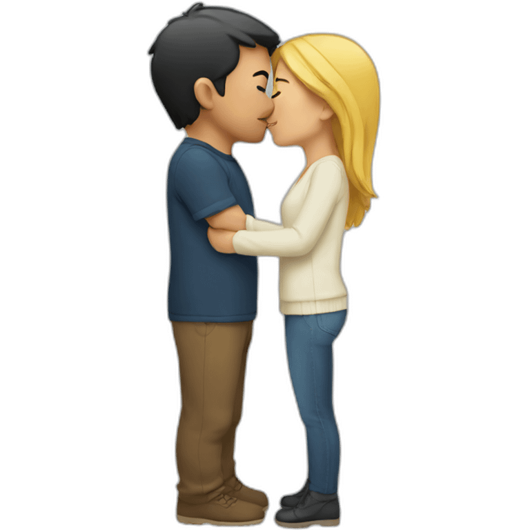 couple kissing emoji