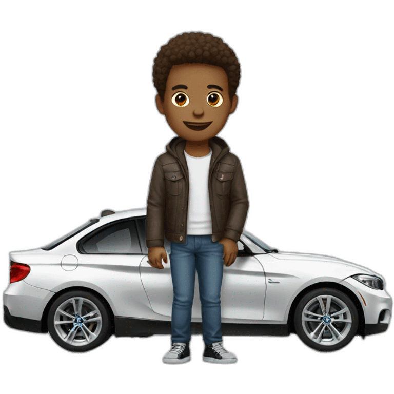 It boy with bmw emoji