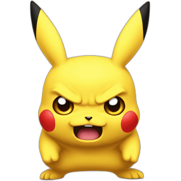 Pikachu angry emoji