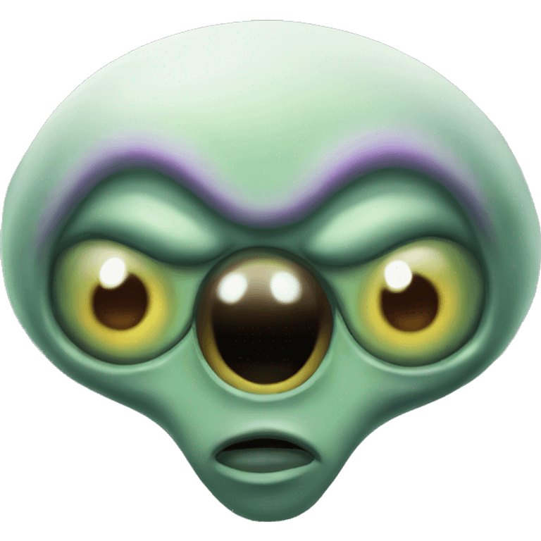 Alien snickering  emoji