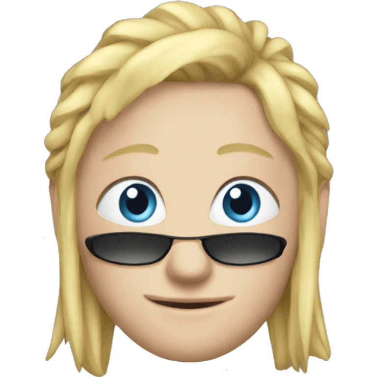 Blonde good looking darts player emoji