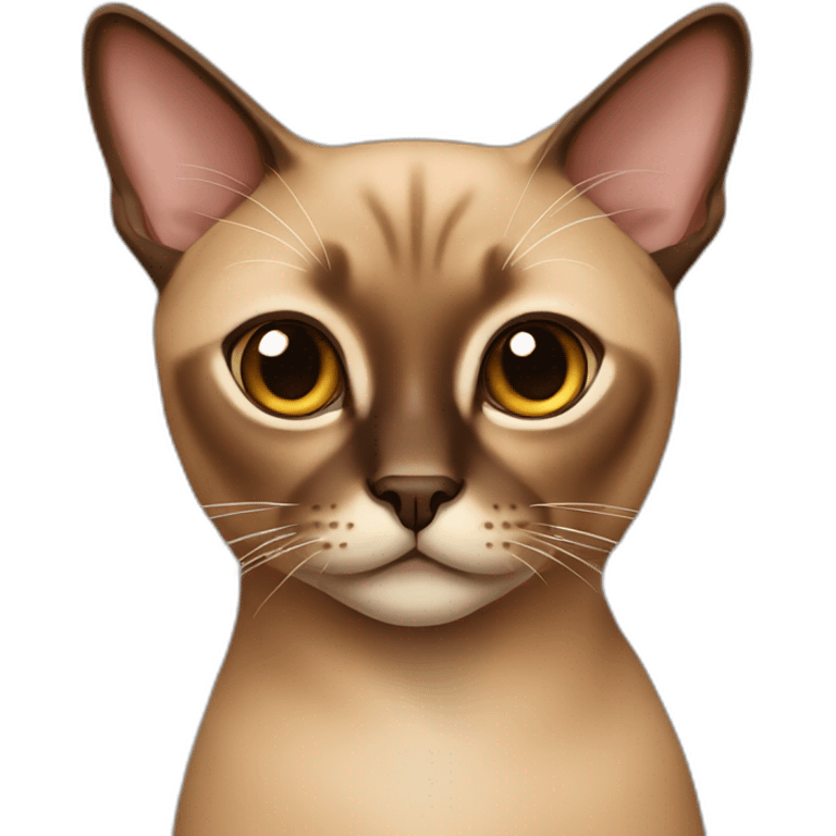 Brown Siamese cat emoji