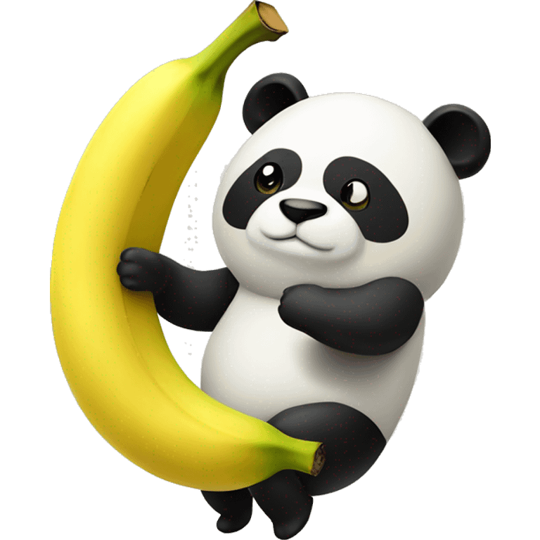 Banana with panda emoji