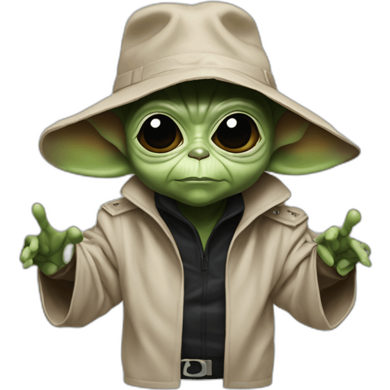 michael jackson in thriller as baby yoda emoji