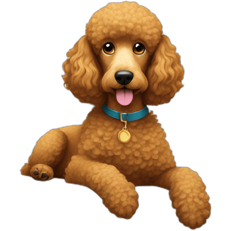 Poodles relaxing in hotels emoji