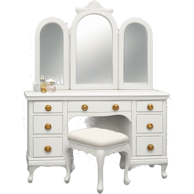 white Vintage vanity emoji