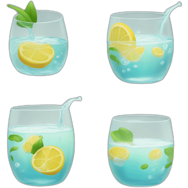 Aï oshino drink water emoji