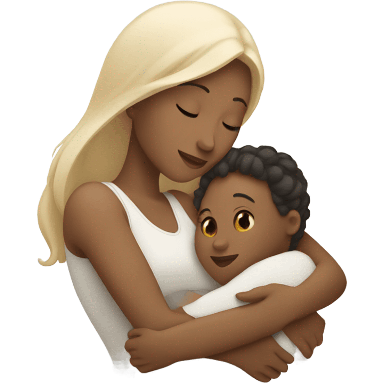 white skin mother with child emoji