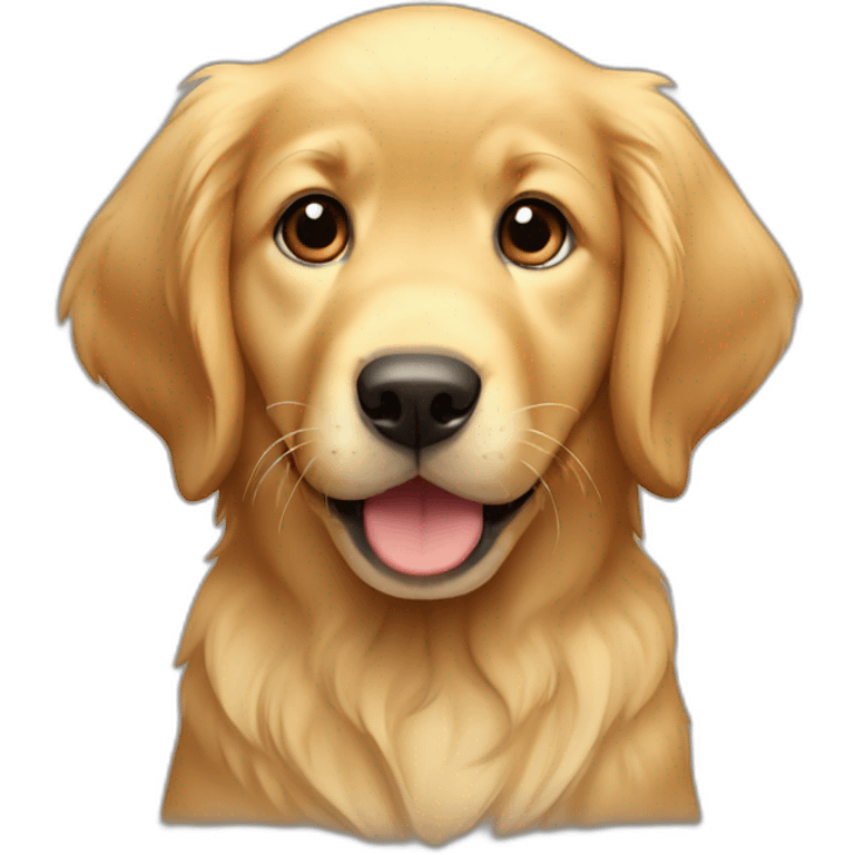 golden retriver puppy emoji