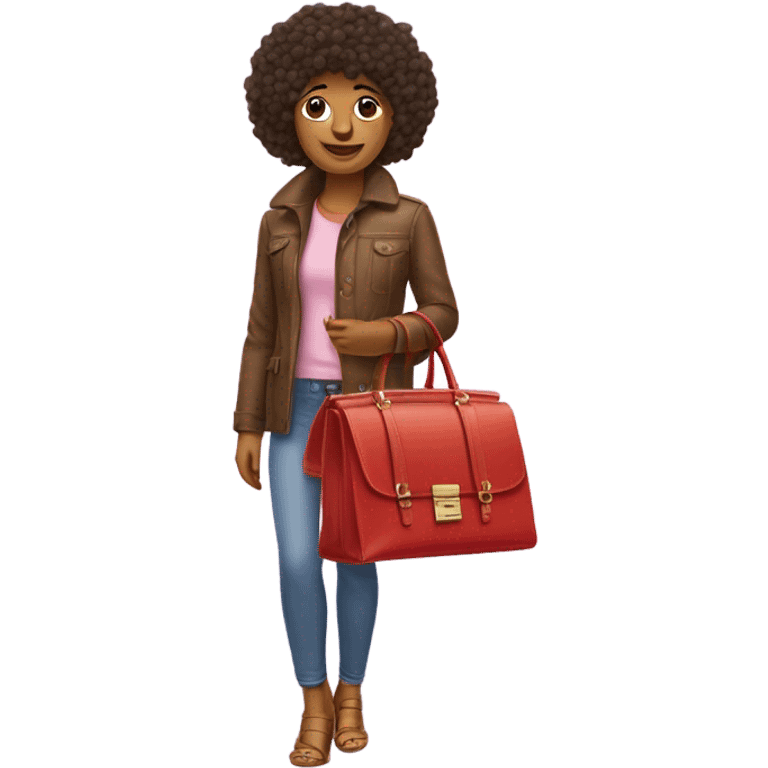 Pommeranean with a Birkin bag  emoji