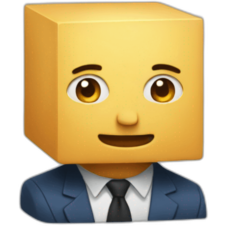 A cubic man emoji