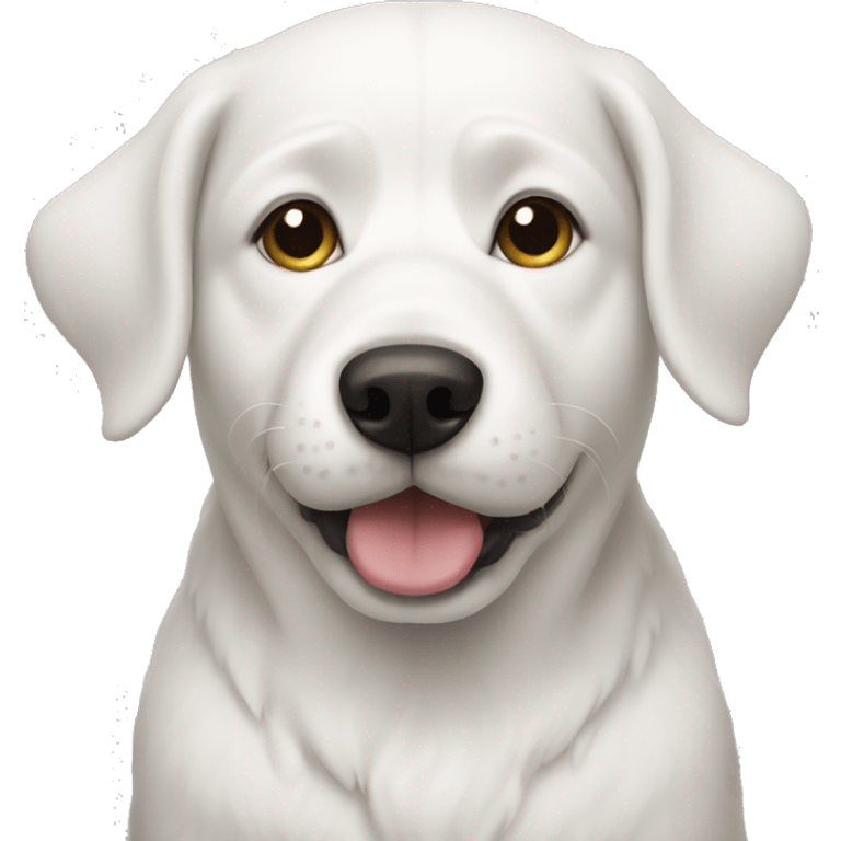 white dog new year emoji