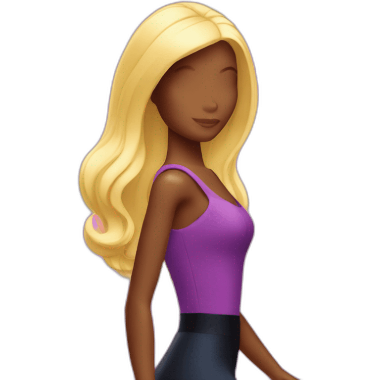 Barbie silhouette emoji