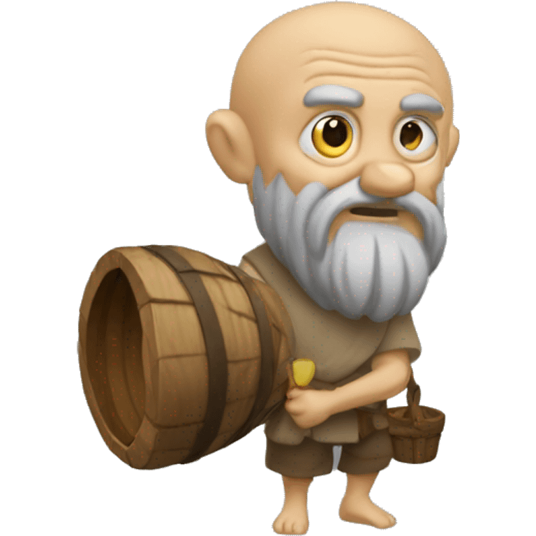 Diogenes bugging off of fent emoji