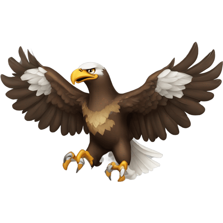 eagle holding a football emoji