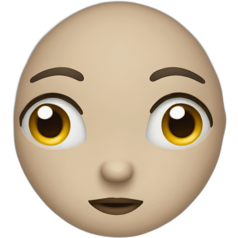 Q shaped face emoji