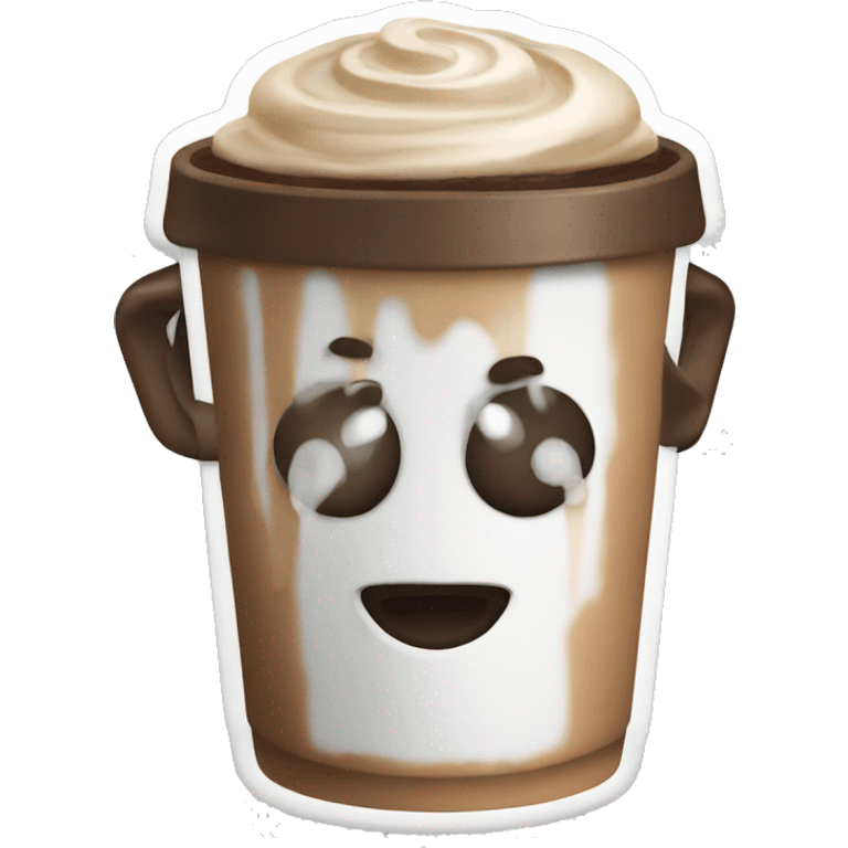 Mocha coffee emoji