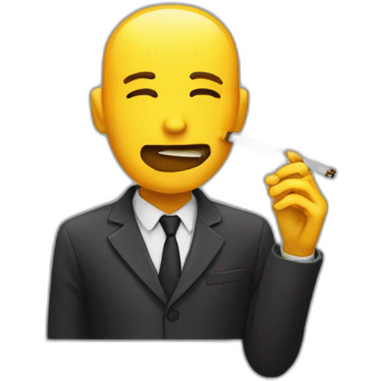 Someone smoking cigarette emoji