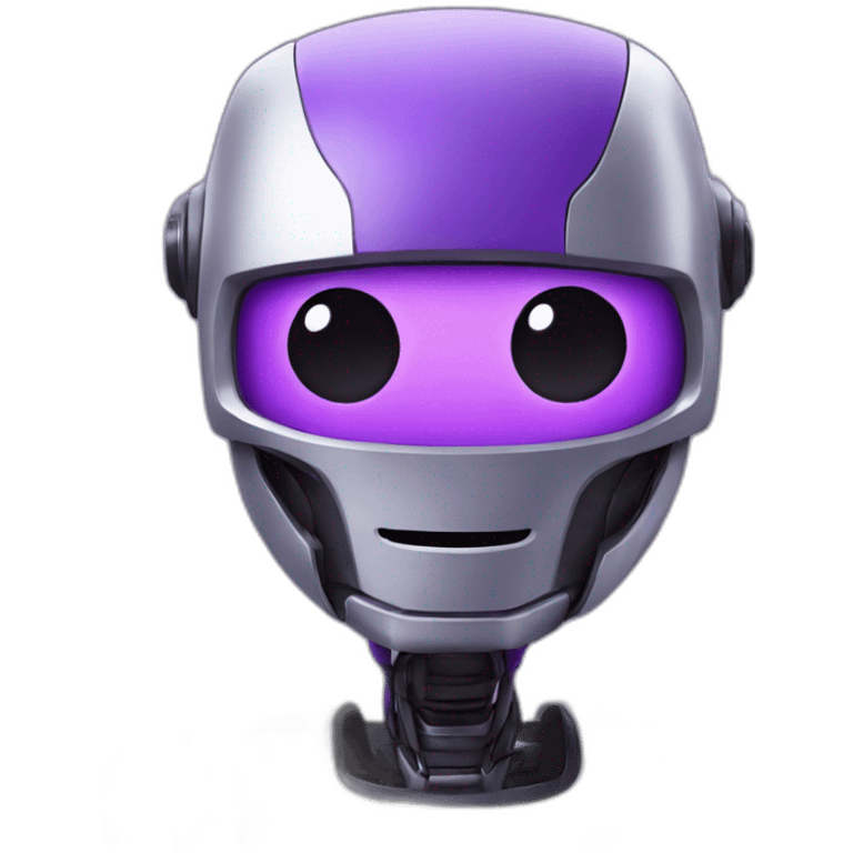 purple robot emoji