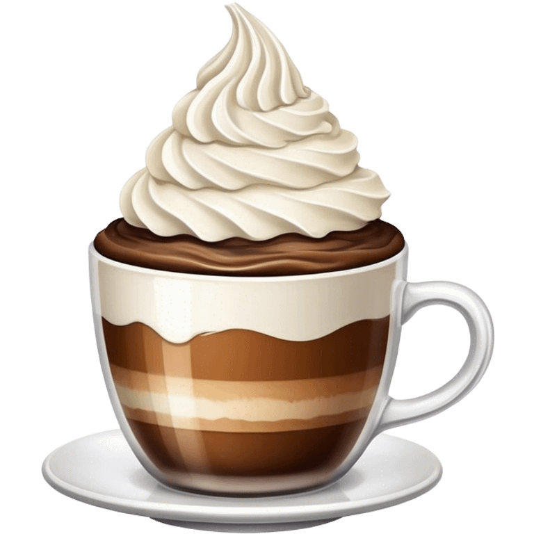 Coffee with whipped cream emoji