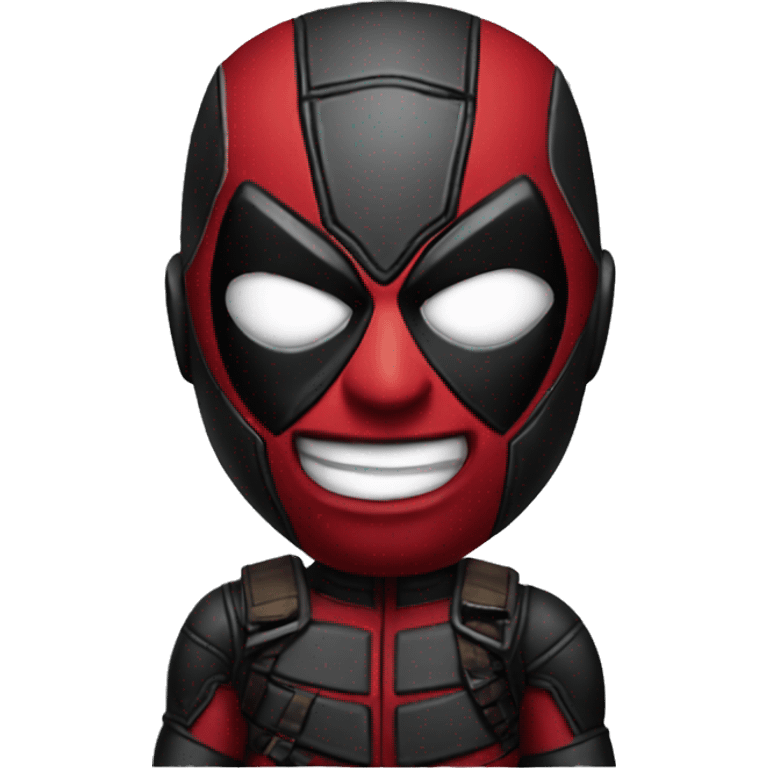 black deadpool emoji