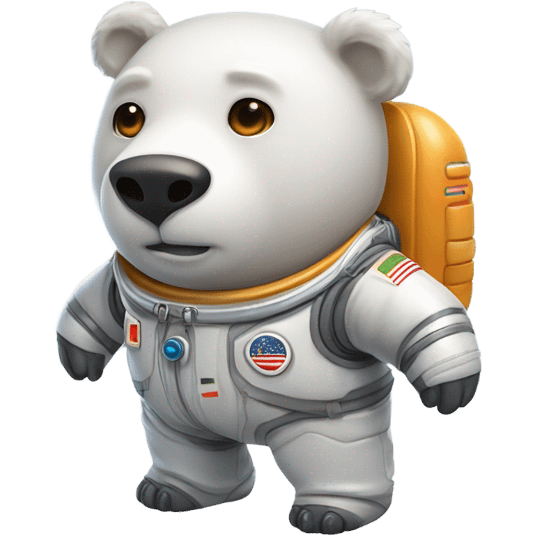 Bear in a spacesuit emoji