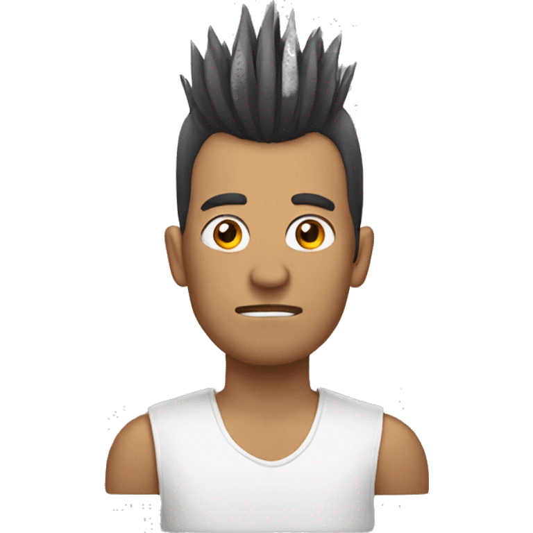 man with mohawk emoji