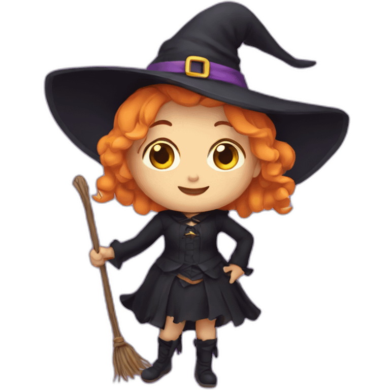 cute witch emoji