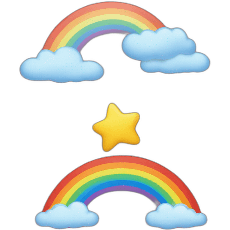 cœur avec arc en ciel emoji