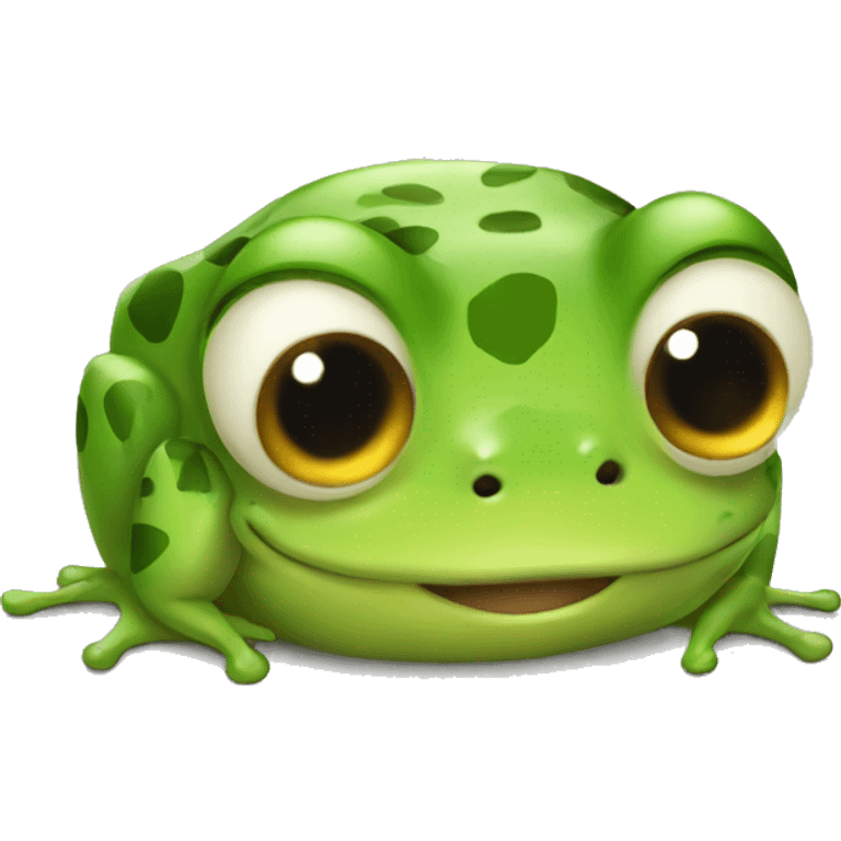 Cute frog emoji