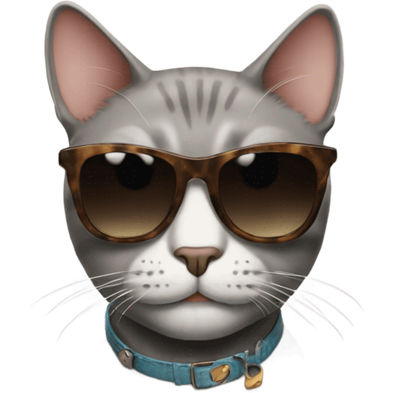 Cat with sunglasses emoji