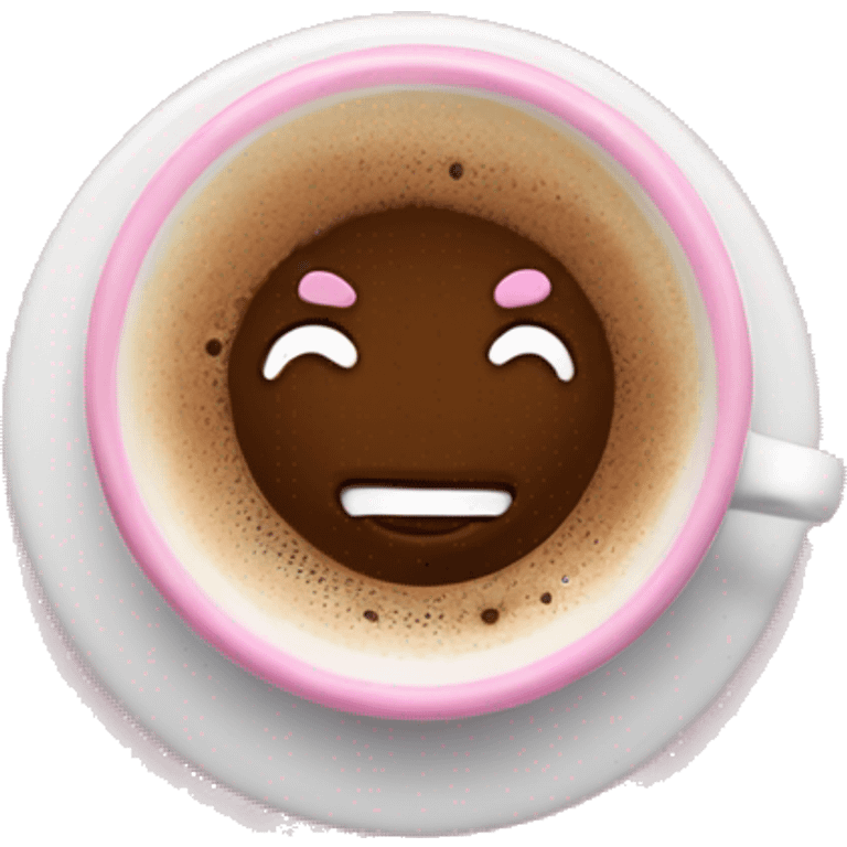 Cup coffee pink emoji