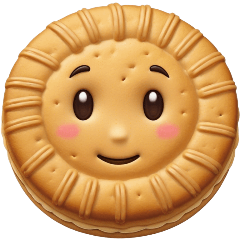 Hair in a biscuit emoji