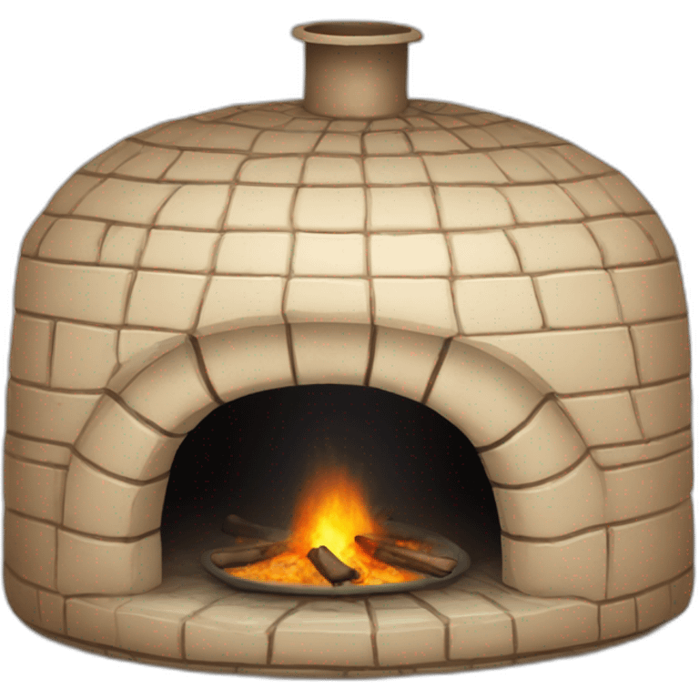 Traditional Uzbek oven Tandir emoji