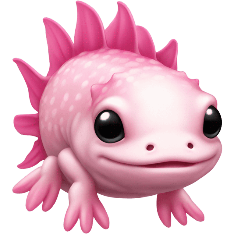 Pink axolotl emoji