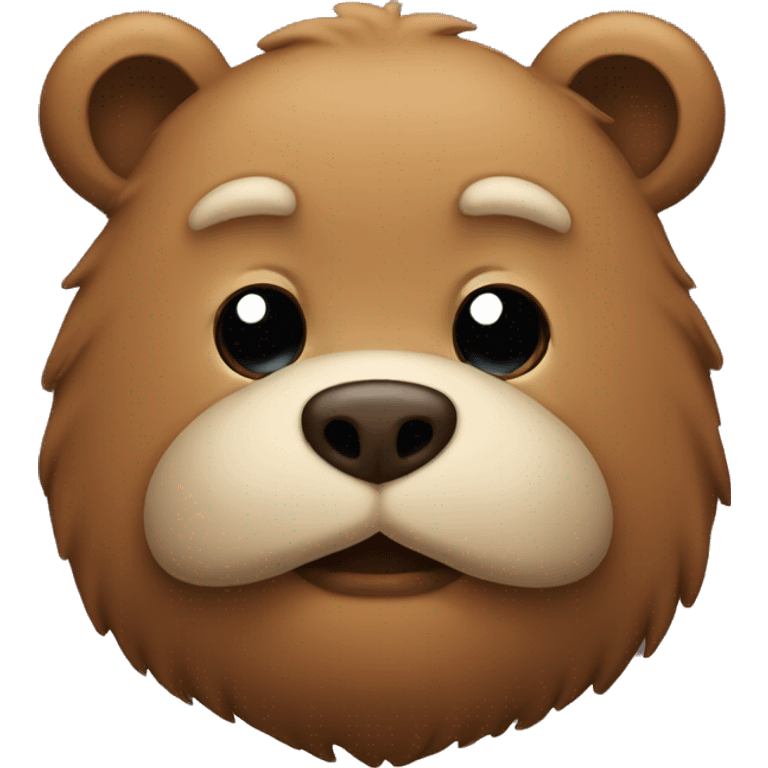 Bear with beard emoji