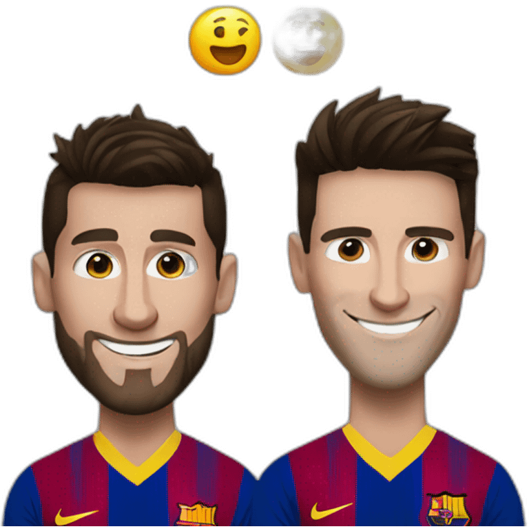 Cr7 and messi emoji