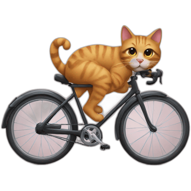 Cat on a bike emoji