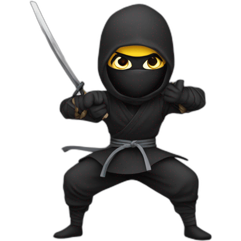 Scary ninja emoji