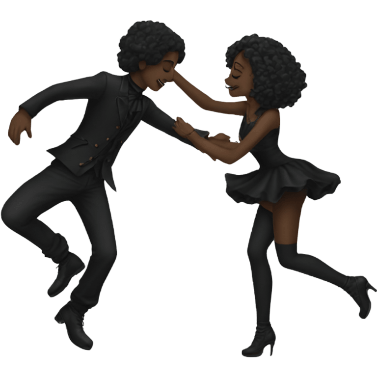 couple dancing aesthetic gothic emoji