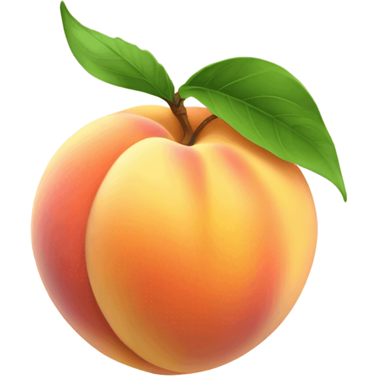 Flying peach emoji