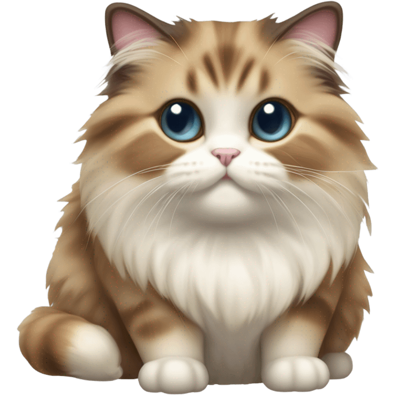 Munchkin fluffy cat emoji