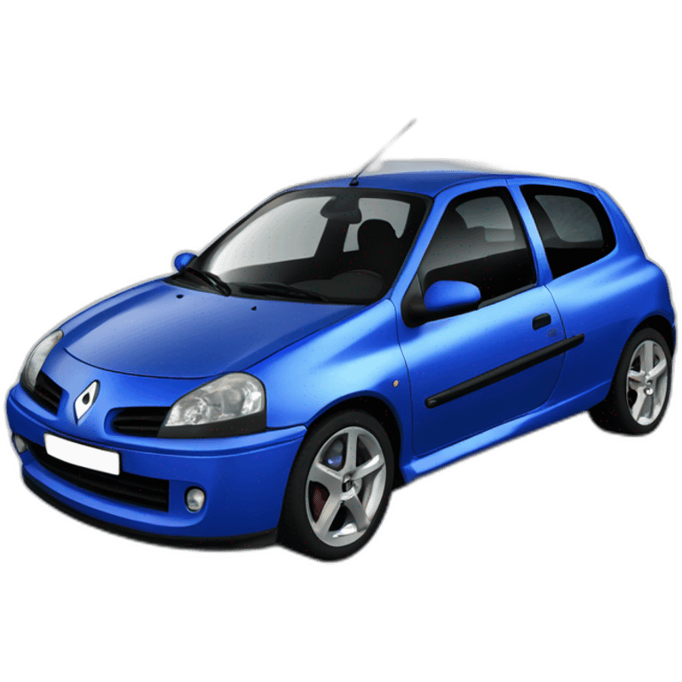 renault clio 2 renault sport blue emoji