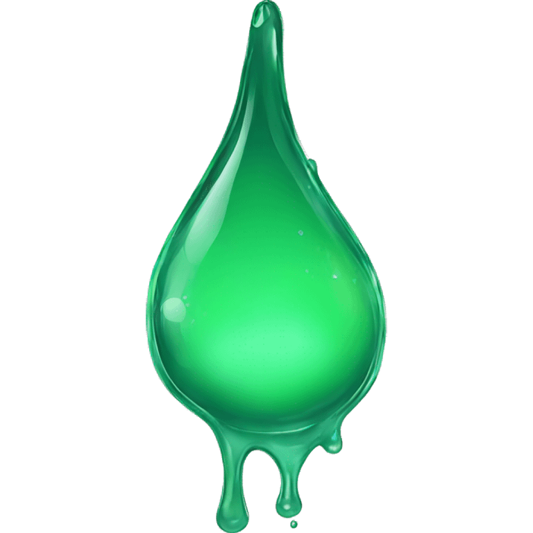 Green  Water Drip emoji