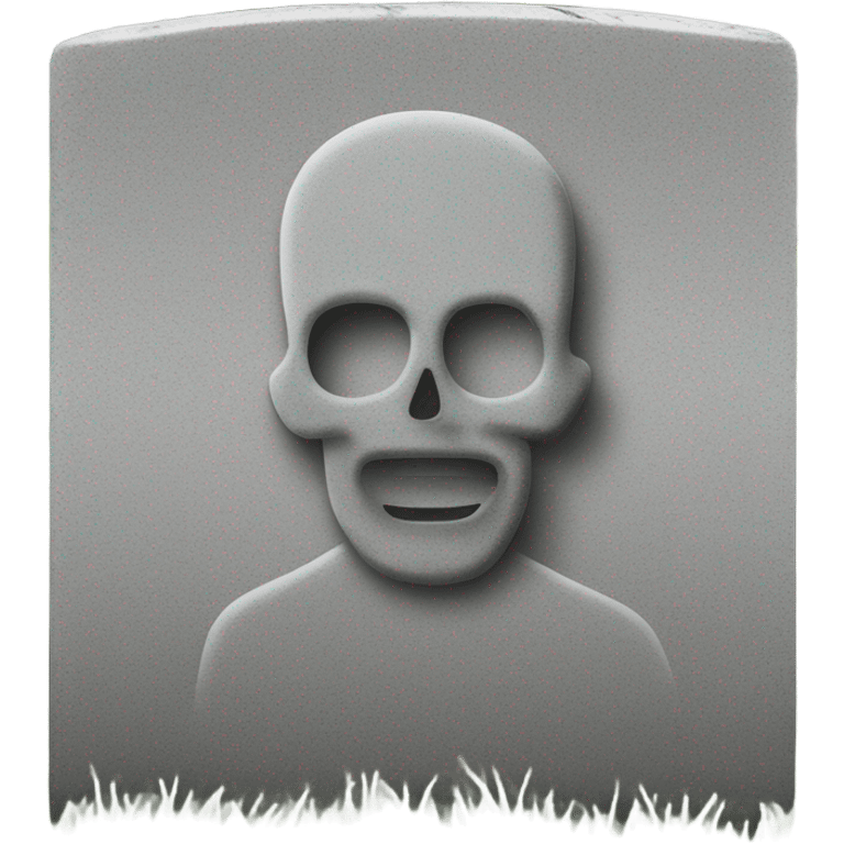 Tik Tok app logo on a gravestone emoji