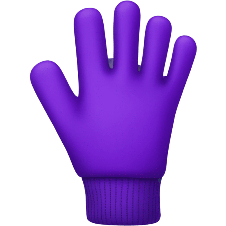 Purple gloves emoji