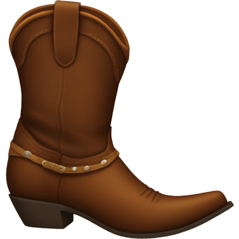 Brown cowboy boots emoji