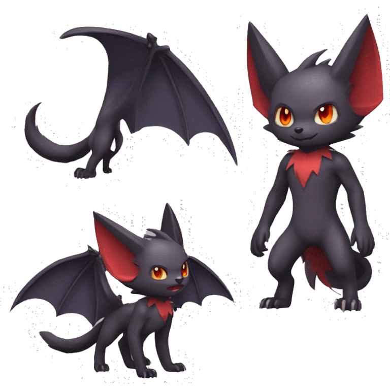 Bat-Litten-Zoroark full body emoji