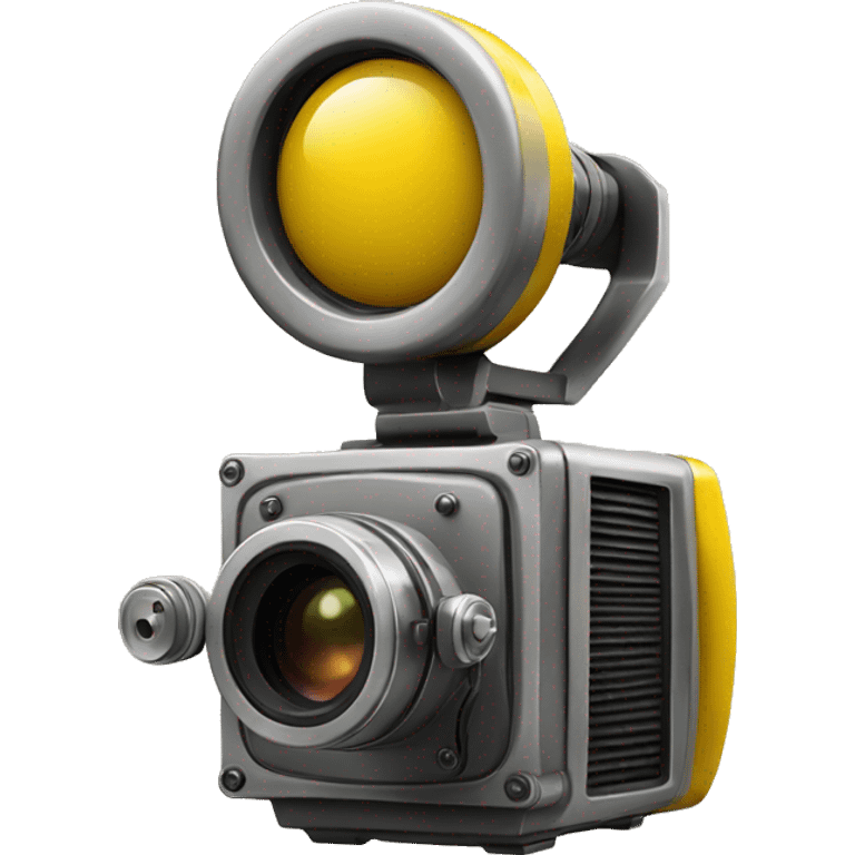 yellow movie camera emoji